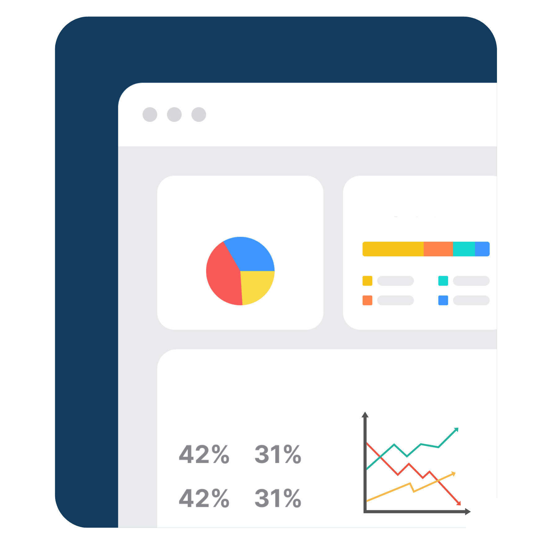Screenshot des EmailSchutz Dashboards mit Statistiken zu blockierten Betrugsversuchen
